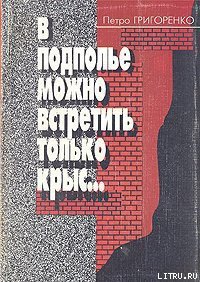 В подполье можно встретить только крыс… - Григоренко Петр Григорьевич (книги онлайн бесплатно без регистрации полностью TXT) 📗