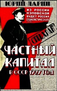 Частный капитал в СССР - Ларин Юрий (читаемые книги читать txt) 📗